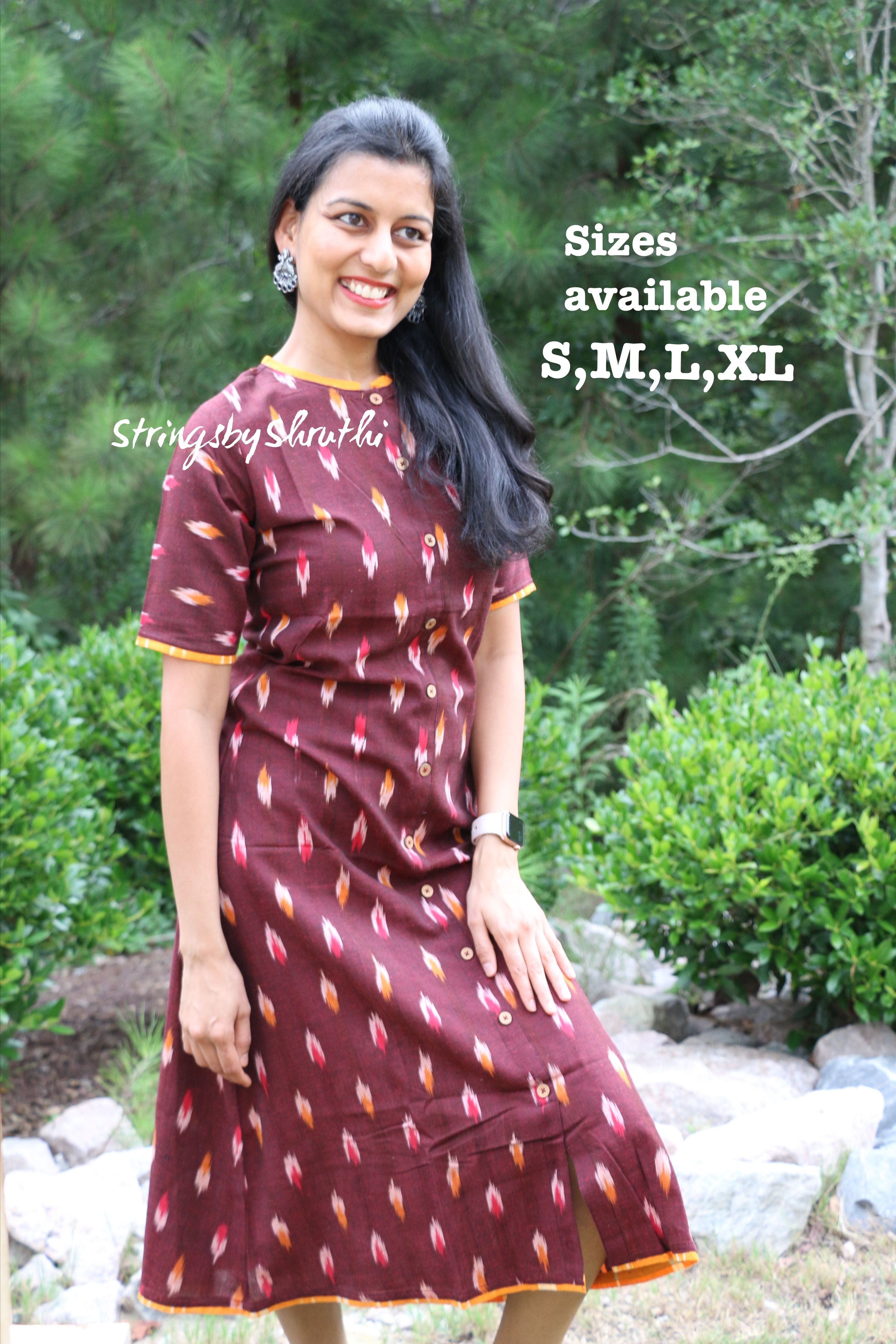 Ikkat dress sales neck designs