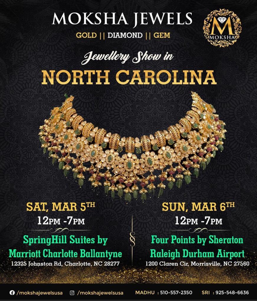 Moksha Jewels Jewelry show in Morrisville